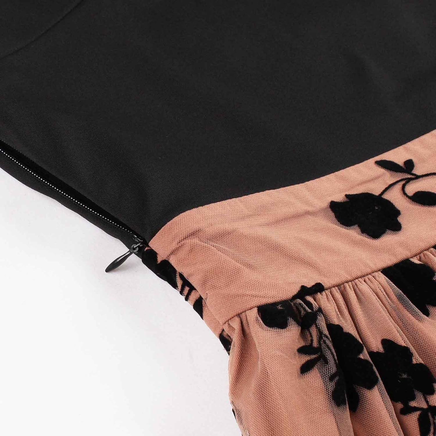 HGps8w Vintage Cocktail Dress for Women, Elegant Butterfly Embroidered Lace V Neck Sleeveless A-Line Party Swing Dresses