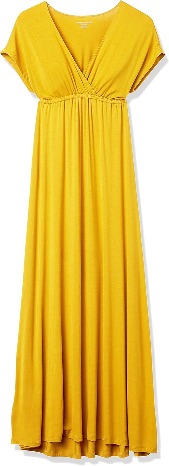 Amazon Essentials Women's Waisted Maxi Dress (Available in Plus Size)