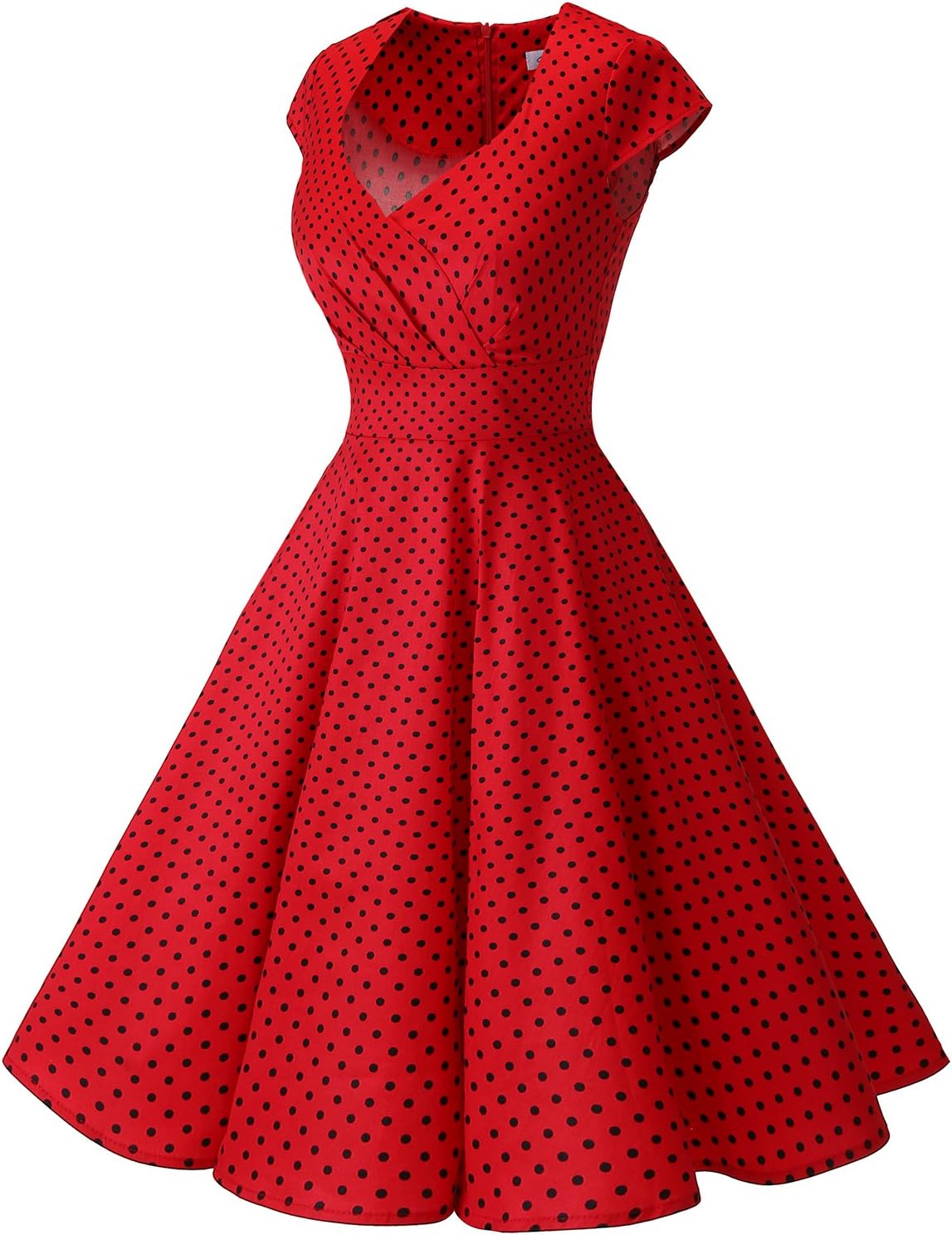 Bbonlinedress Women Short 1950s Retro Vintage Cocktail Party Swing Dresses