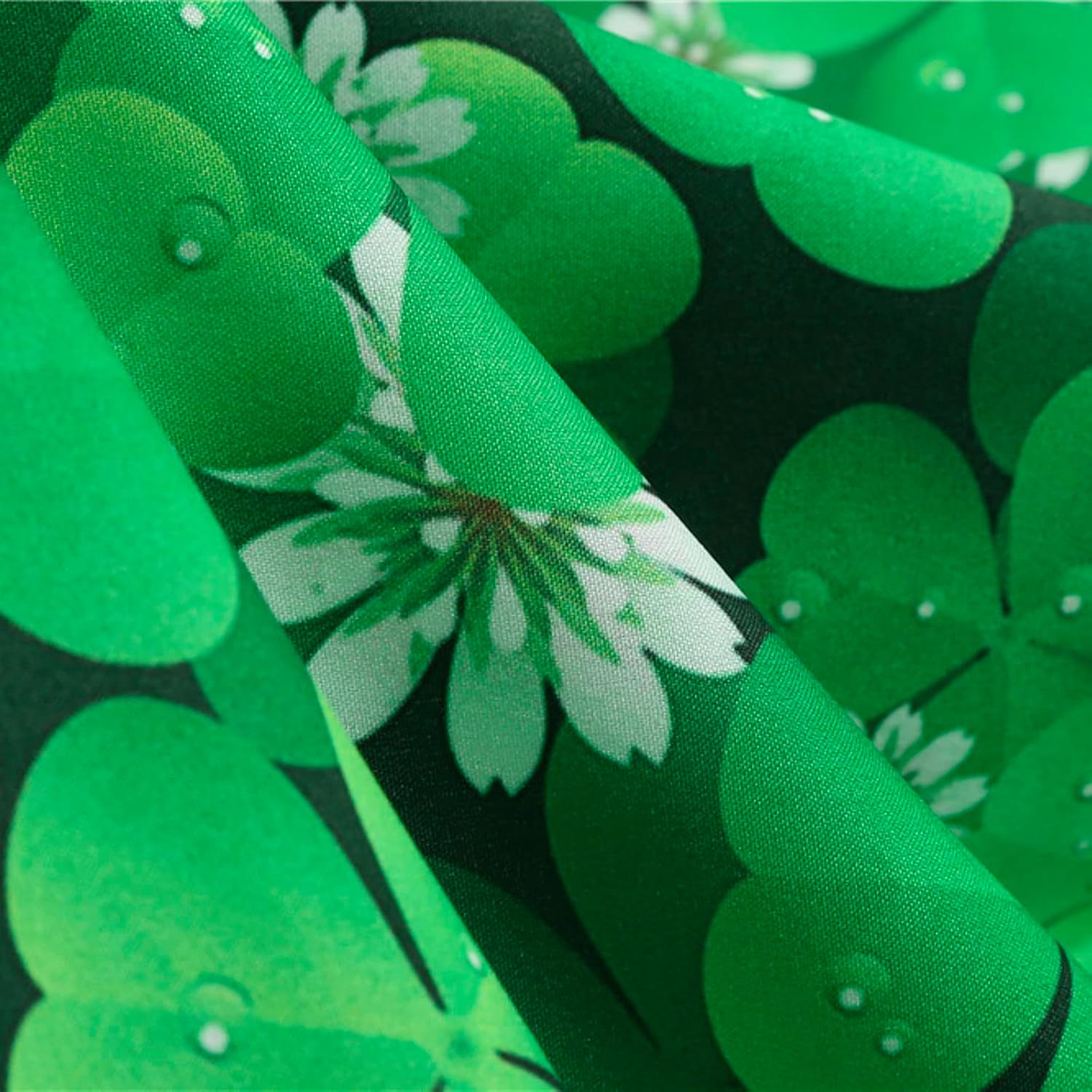 aihihe St Patricks Day Dress for Women A Line Pleated Hepburn Dress Lukcy Shamrock Print Irish Dress 2024 Vintage Dress