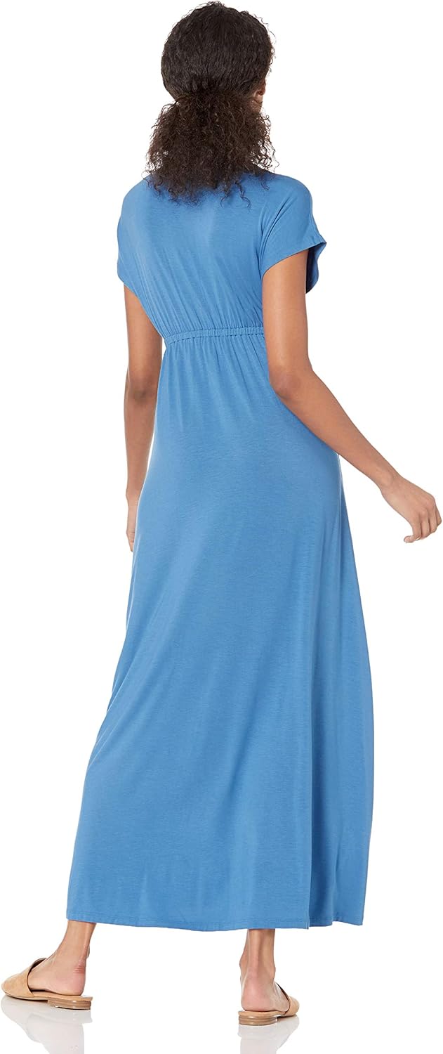 Amazon Essentials Women's Waisted Maxi Dress (Available in Plus Size)