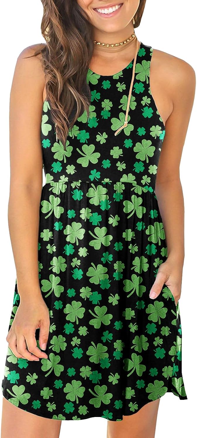 HiMONE Vacation Dresses for Women 2025 Summer Dress Women's Casual Sundresses Casual Beach Petite Sun Dress XS-2XL