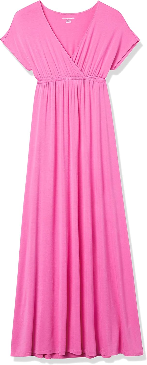 Amazon Essentials Women's Waisted Maxi Dress (Available in Plus Size)
