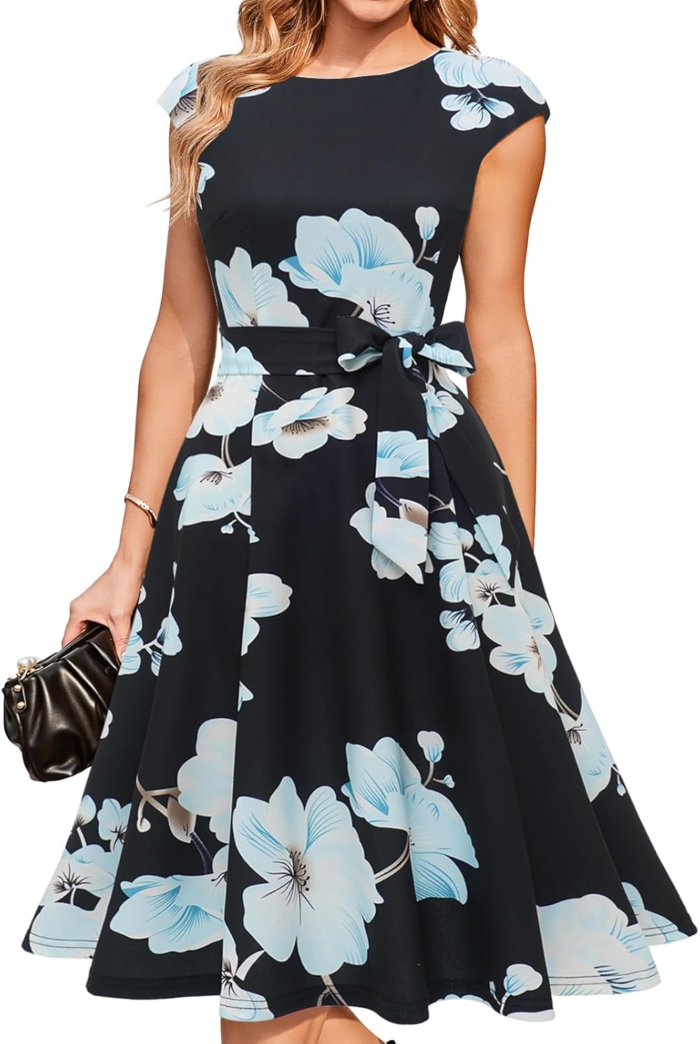 DRESSTELLS Women's Cocktail Dresses, Formal Wedding Guest Church Modest Graduation Party Prom Dress 2025