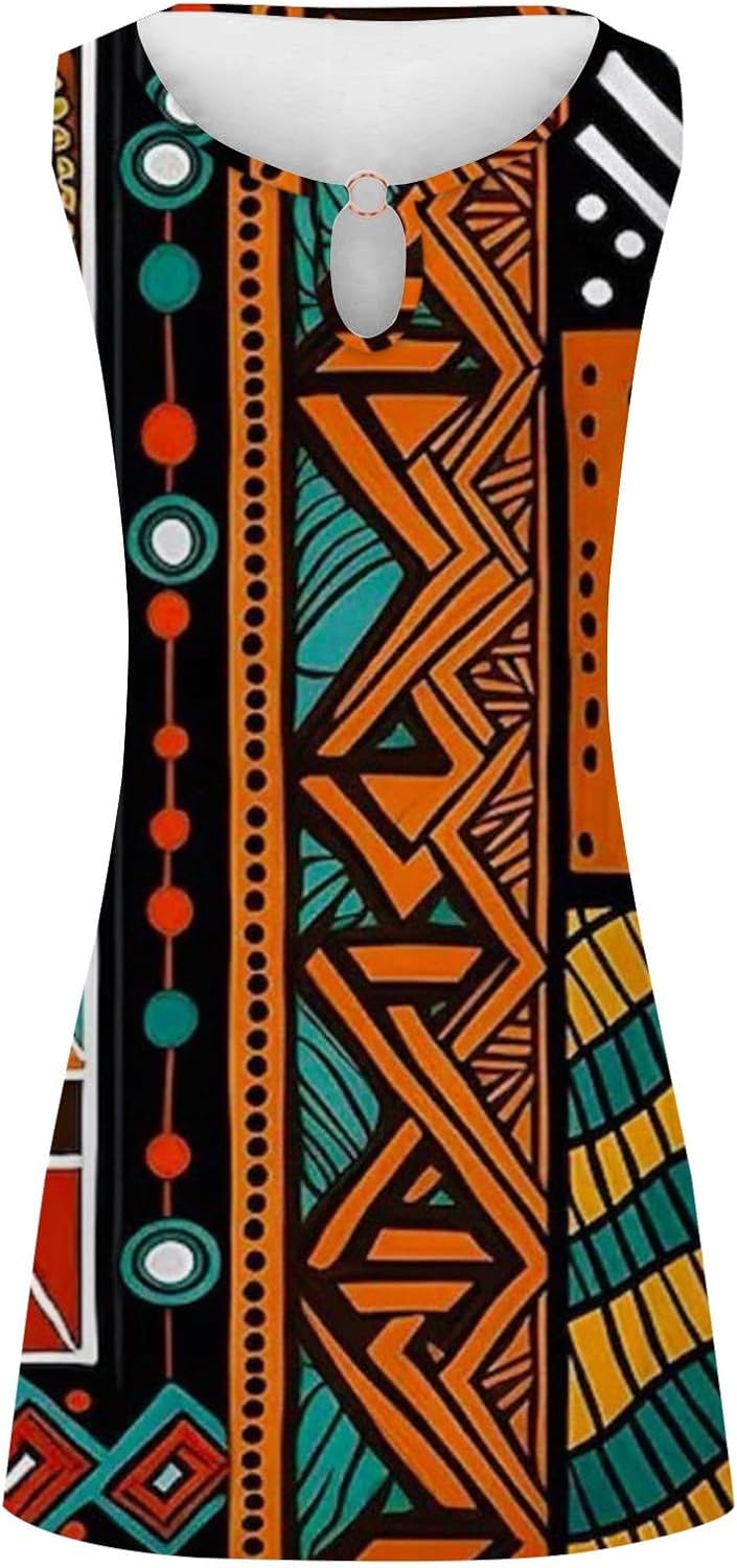 Summer Dresses for Women 2025 Vacation Beach Casual Vintage Midi Sundresses Sexy Sleeveless V Neck Boho Tank Dress