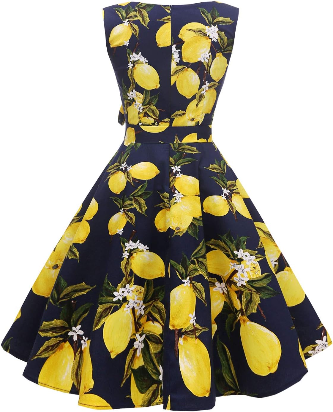 Hanpceirs Women's Boatneck Sleeveless Swing Vintage 1950s Cocktail Dress New