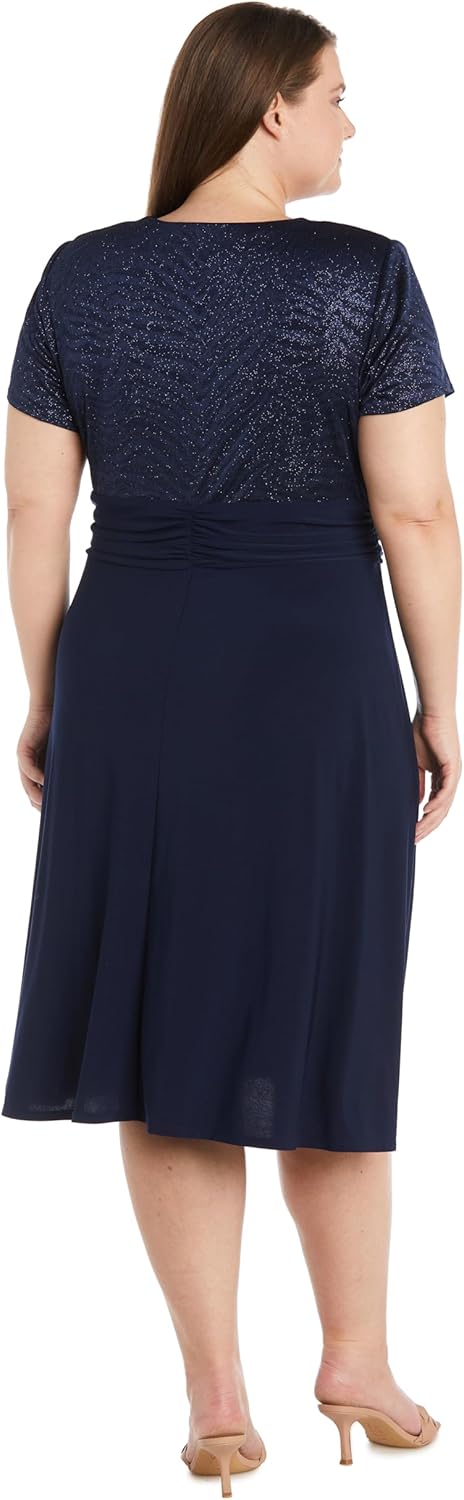 R&M Richards Women's Sparkling Wrap Dress