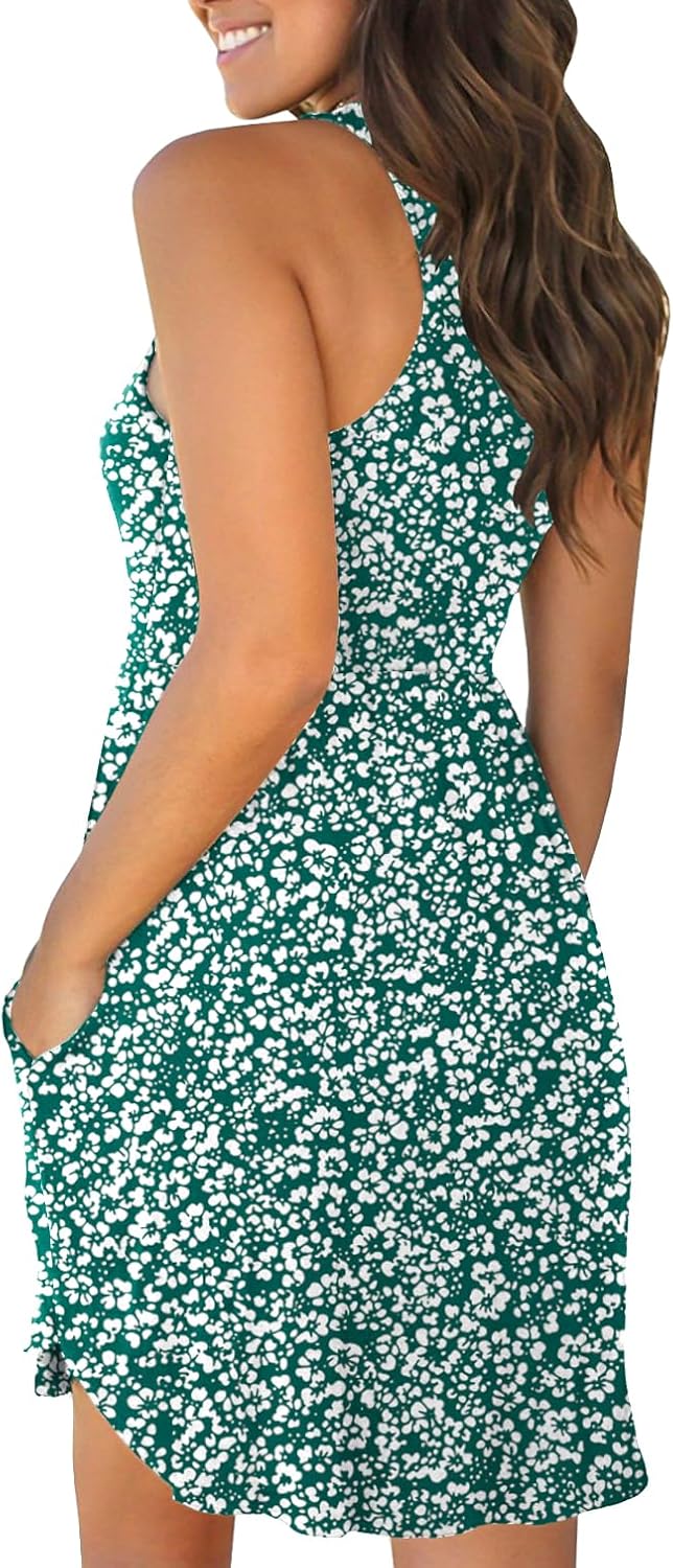HiMONE Vacation Dresses for Women 2025 Summer Dress Women's Casual Sundresses Casual Beach Petite Sun Dress XS-2XL