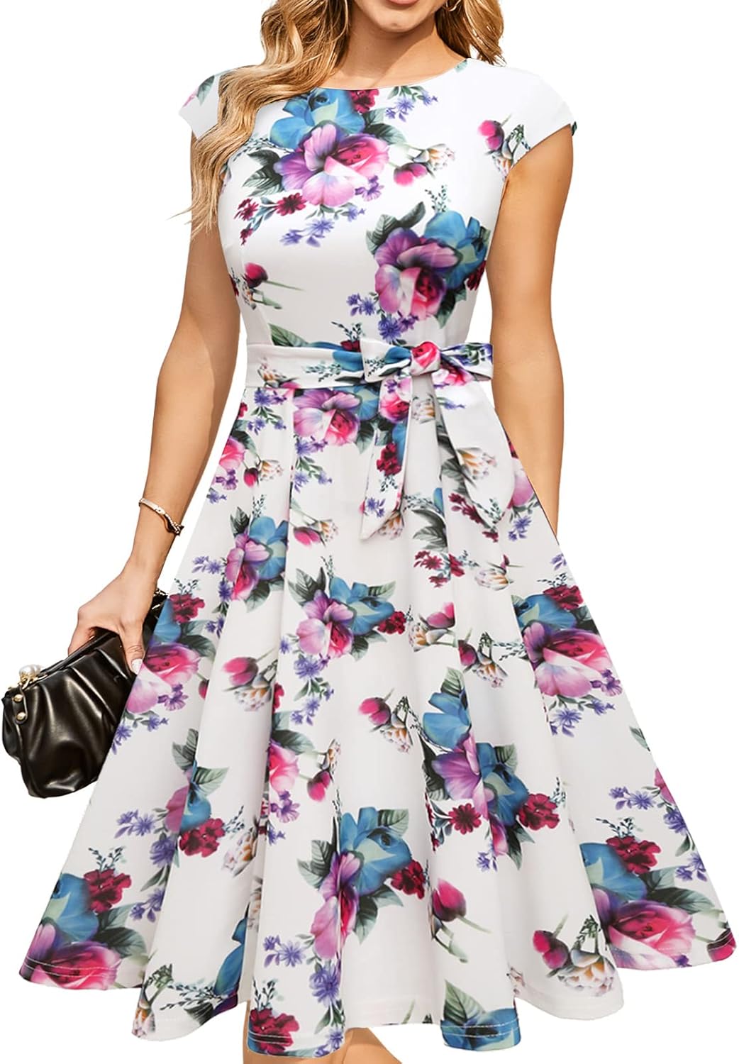 DRESSTELLS Women's Cocktail Dresses, Formal Wedding Guest Church Modest Graduation Party Prom Dress 2025