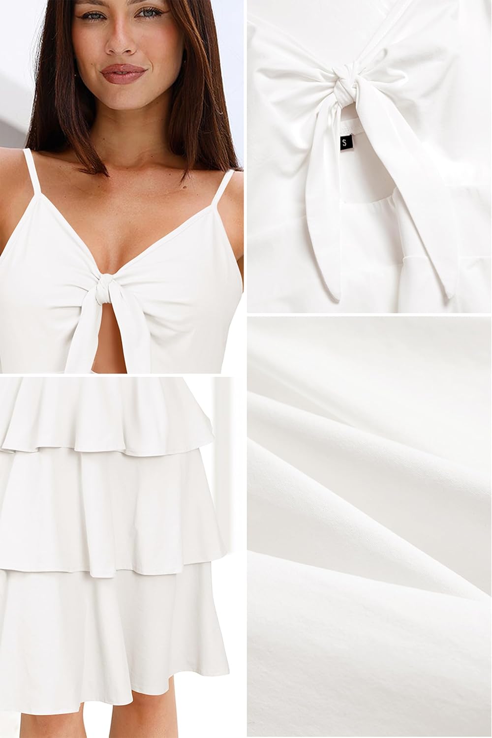 VOTEPRETTY Women's Summer Dresses Spring Sundresses Beach Clothes Outfit Vacation 2024 V Neck Casual Tropical Resort Hawaiian