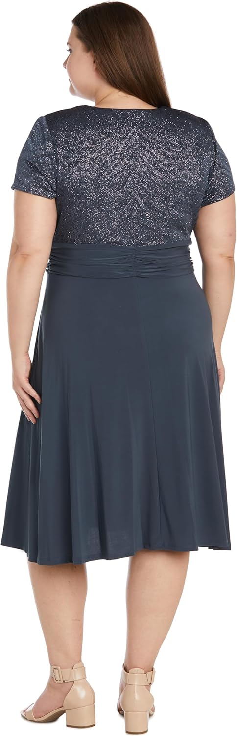 R&M Richards Women's Sparkling Wrap Dress