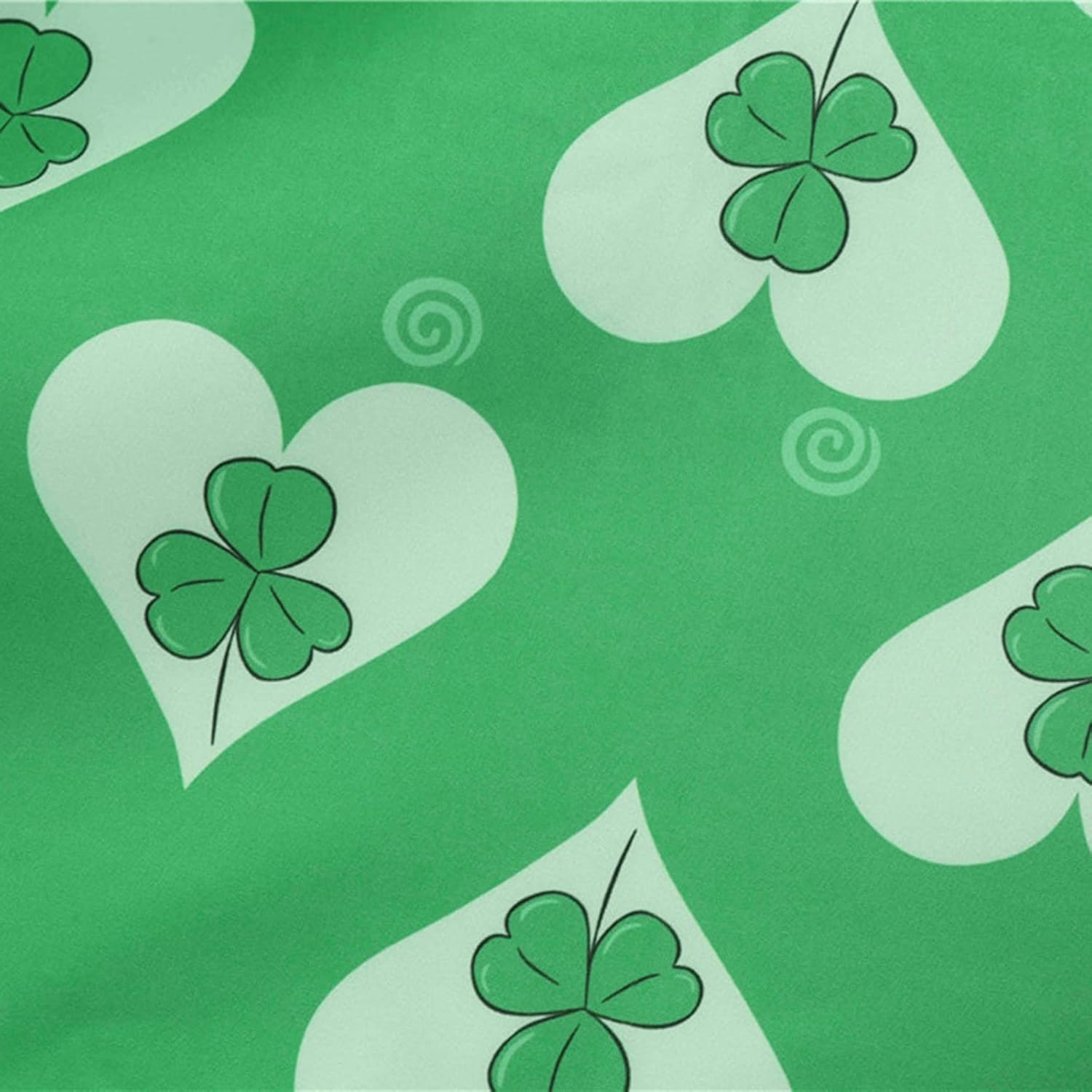aihihe St Patricks Day Dress for Women A Line Pleated Hepburn Dress Lukcy Shamrock Print Irish Dress 2024 Vintage Dress