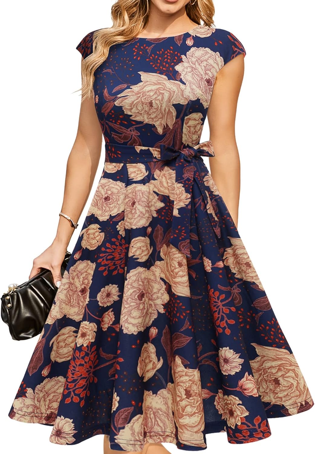 DRESSTELLS Women's Cocktail Dresses, Formal Wedding Guest Church Modest Graduation Party Prom Dress 2025