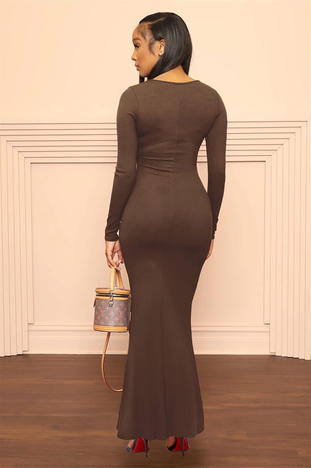 Hafailia Women's Casual Soft Lounge Long Slip Dress Sexy Sleeveless Bodycon Maxi Dresses Evening Formal Cocktail