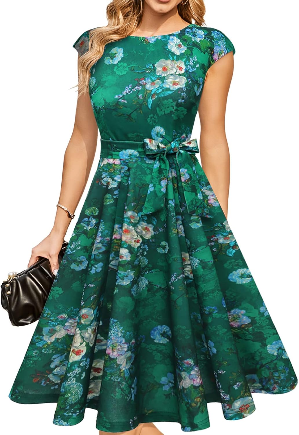 DRESSTELLS Women's Cocktail Dresses, Formal Wedding Guest Church Modest Graduation Party Prom Dress 2025