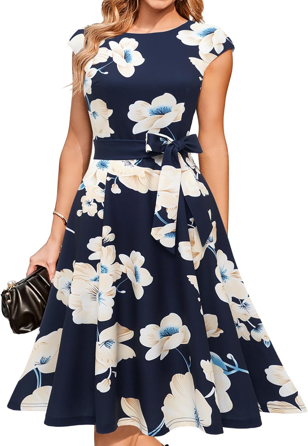 DRESSTELLS Women's Cocktail Dresses, Formal Wedding Guest Church Modest Graduation Party Prom Dress 2025