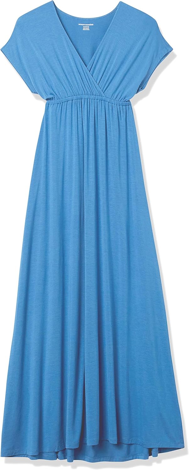 Amazon Essentials Women's Waisted Maxi Dress (Available in Plus Size)