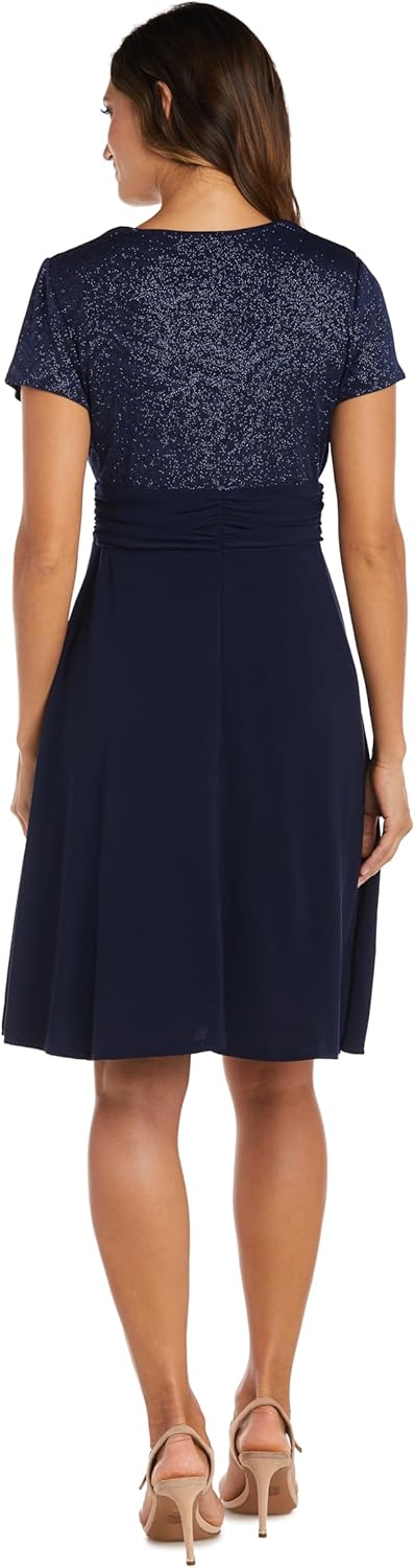 R&M Richards Women's Sparkling Wrap Dress