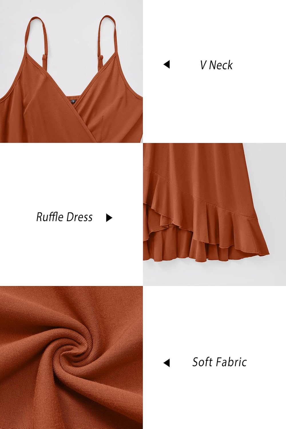 ULTRANICE Womens Summer Dresses Floral V Neck Ruffled Hem Spaghetti Spring Casual Beach Outfits Flowy Wrap Sun Dress