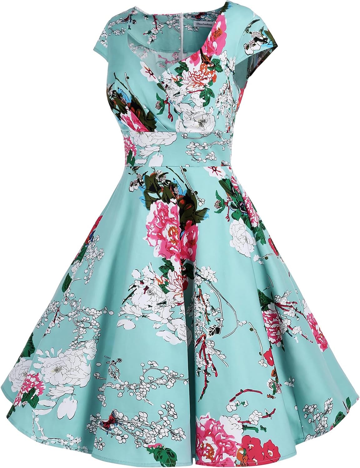Bbonlinedress Women Short 1950s Retro Vintage Cocktail Party Swing Dresses