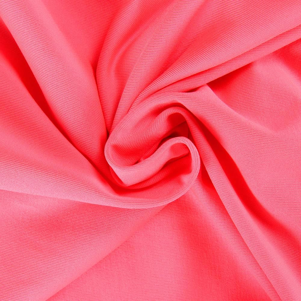 PRIMODA Women's Sexy Neon Asymmetrical Spaghetti Strap Dress Deep V-Neck Sleeveless Bodycon Midi Club Dress