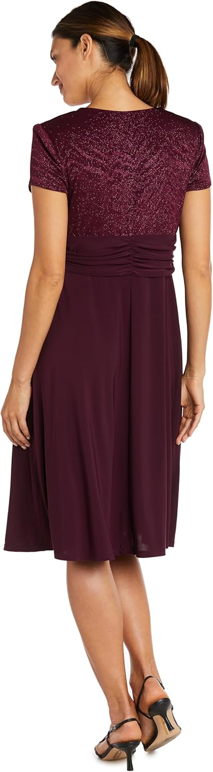 R&M Richards Women's Sparkling Wrap Dress