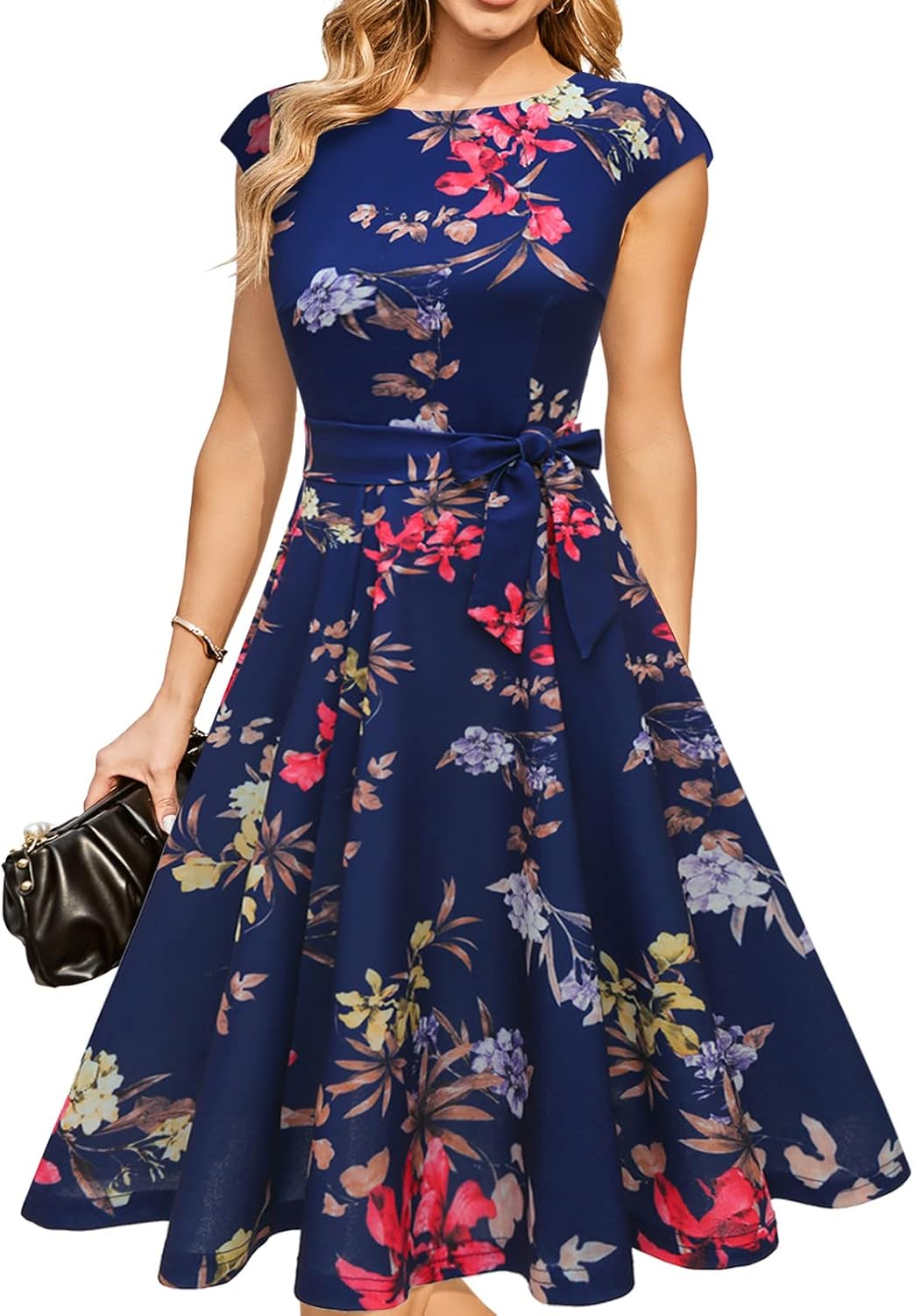 DRESSTELLS Women's Cocktail Dresses, Formal Wedding Guest Church Modest Graduation Party Prom Dress 2025
