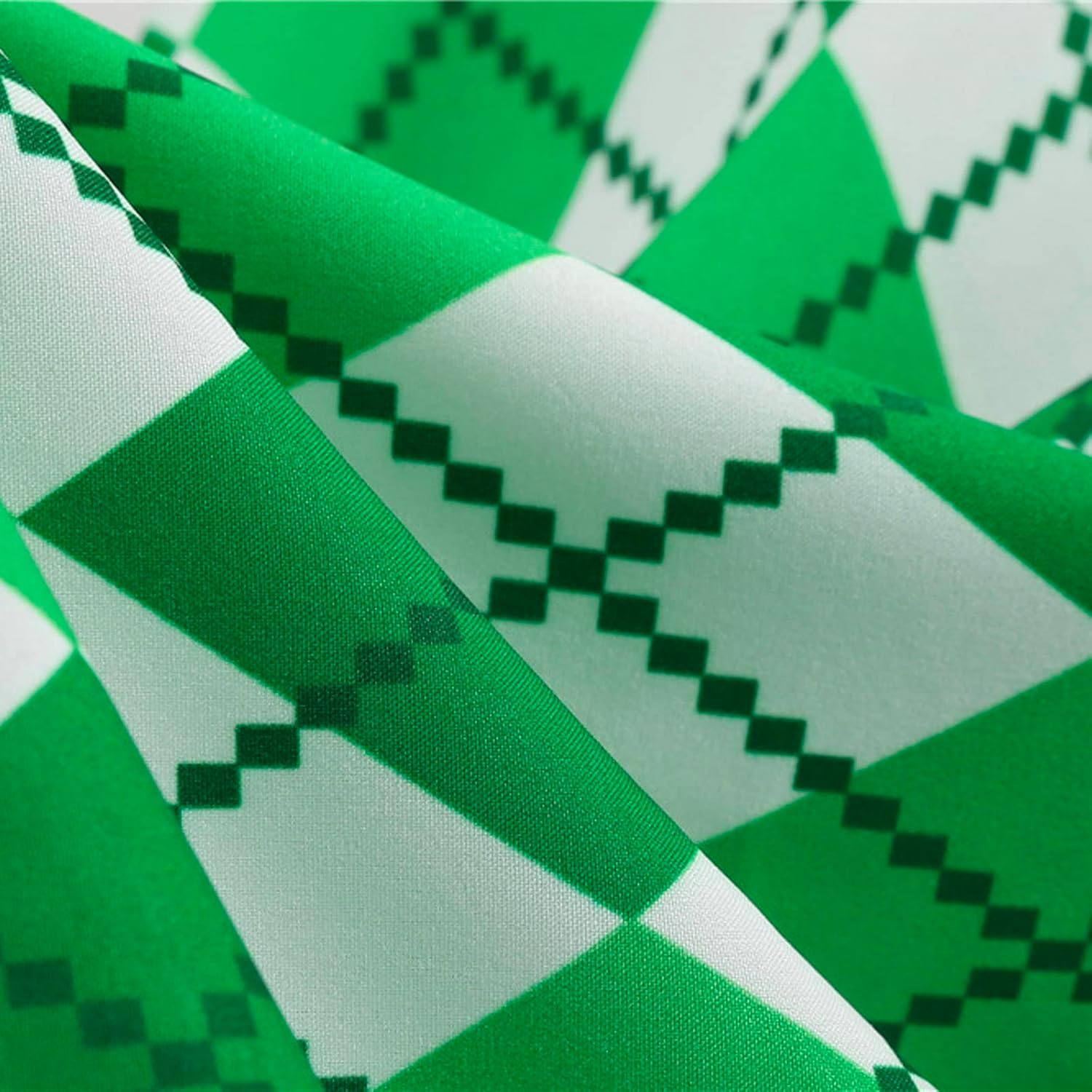 aihihe St Patricks Day Dress for Women A Line Pleated Hepburn Dress Lukcy Shamrock Print Irish Dress 2024 Vintage Dress
