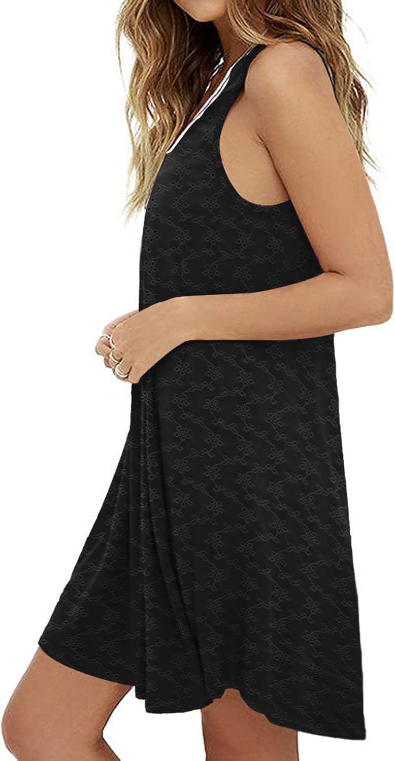 MOLERANI Women's Casual Swing Simple T-Shirt Loose Dress