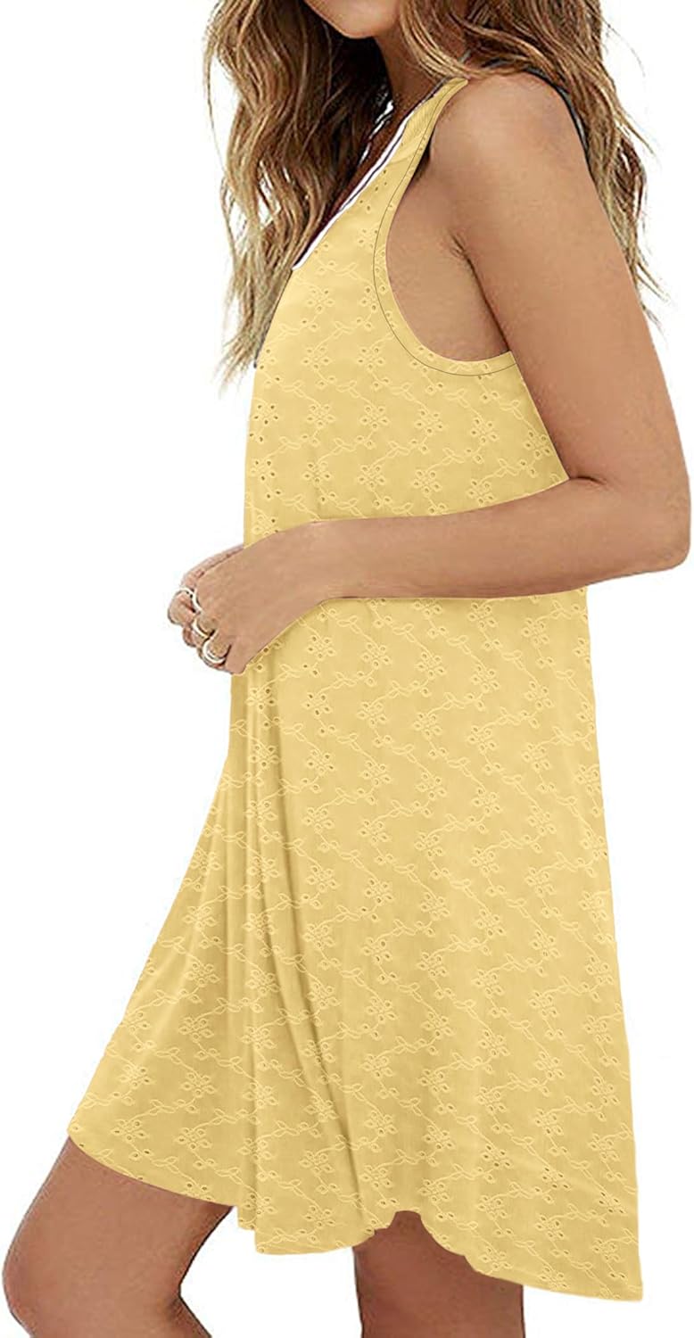 MOLERANI Women's Casual Swing Simple T-Shirt Loose Dress