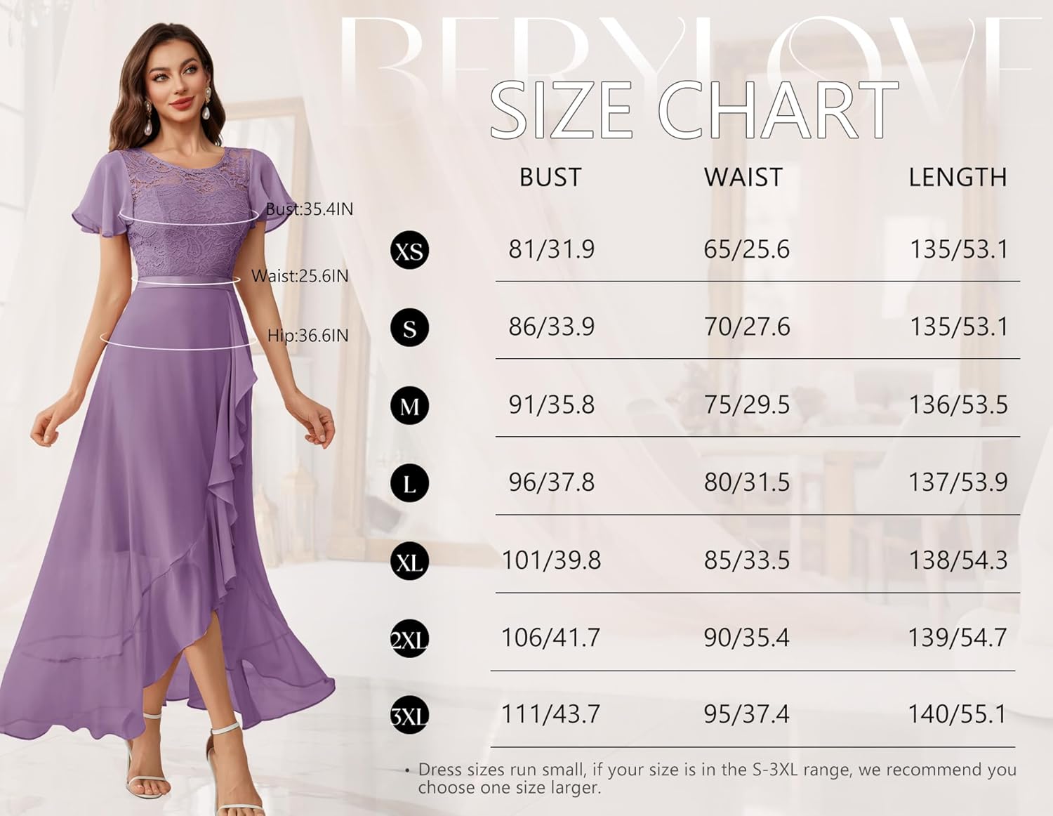 BeryLove Formal Dresses for Women 2025 Wedding Guest with Slit Cocktail Elegant Lace Long Prom Dress