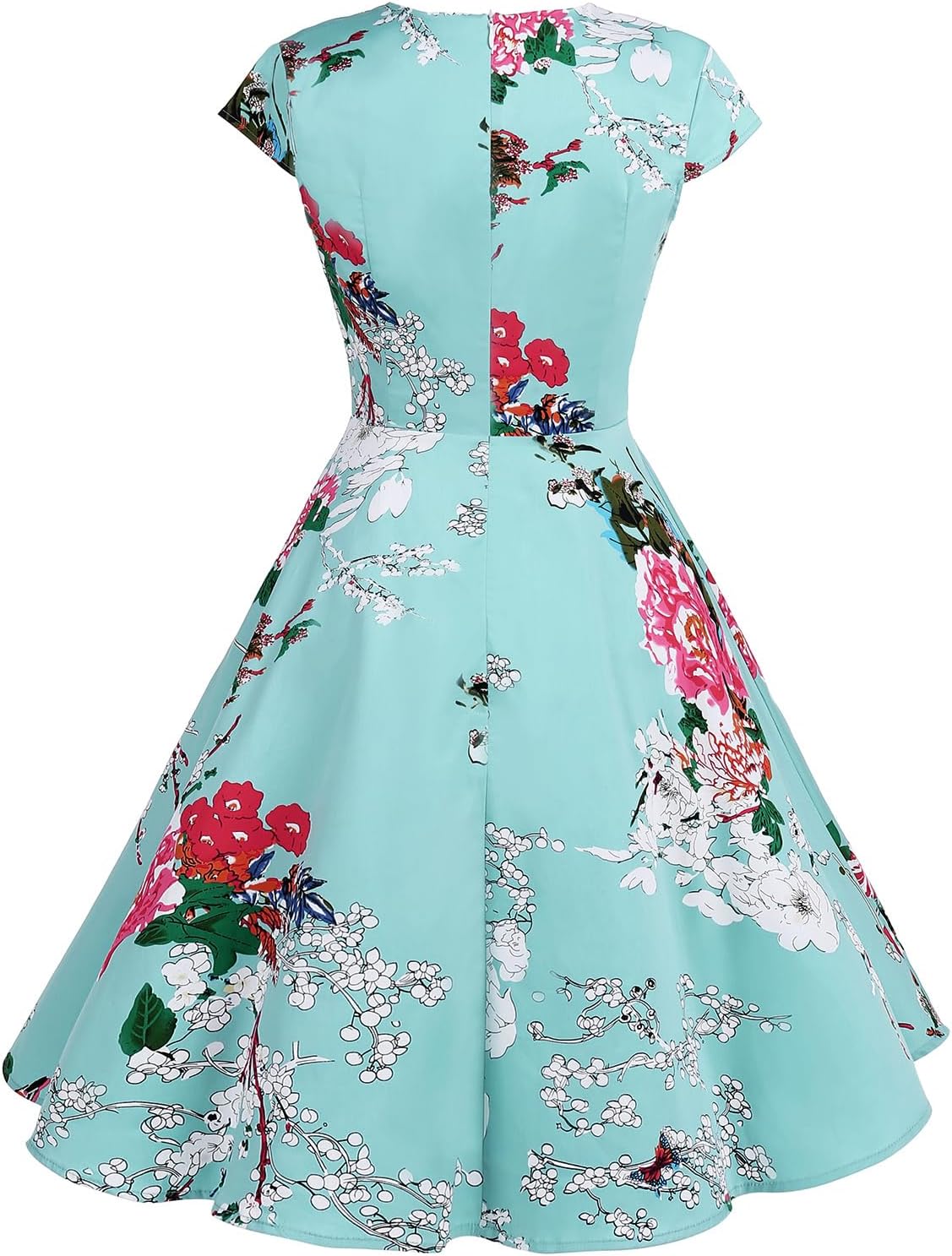 Bbonlinedress Women Short 1950s Retro Vintage Cocktail Party Swing Dresses