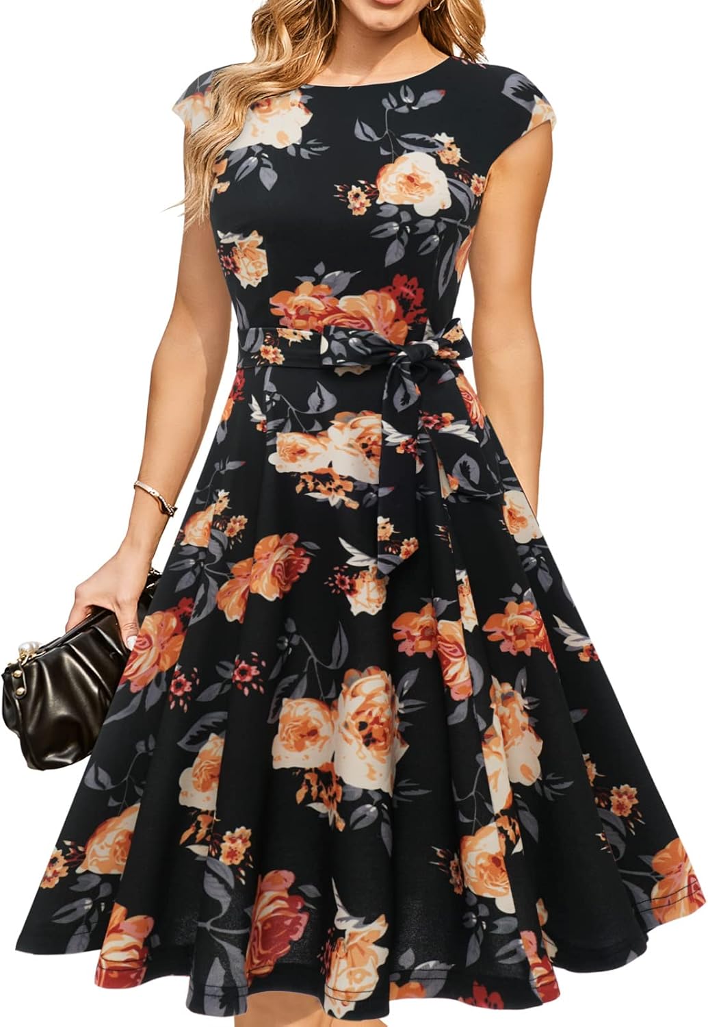 DRESSTELLS Women's Cocktail Dresses, Formal Wedding Guest Church Modest Graduation Party Prom Dress 2025