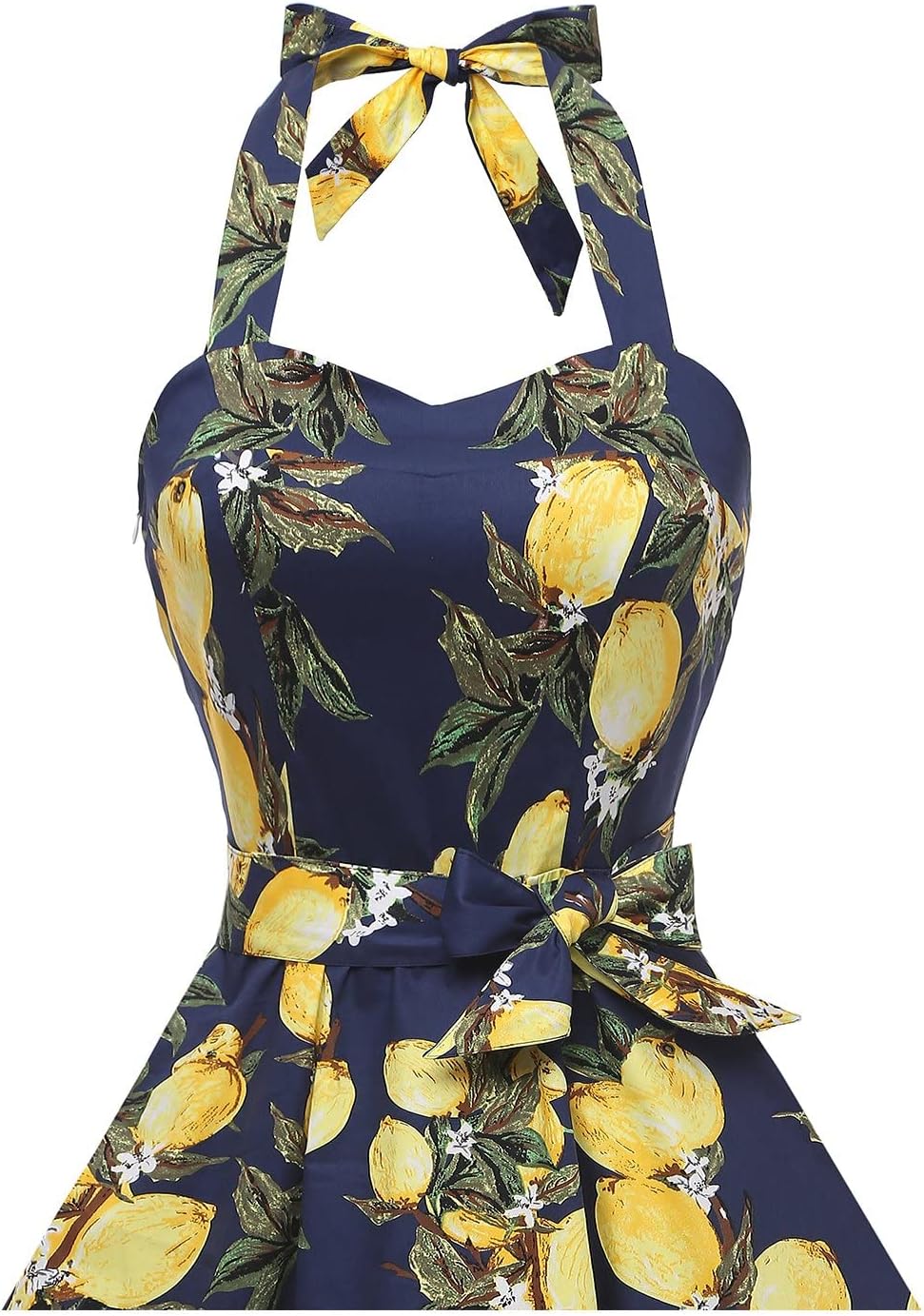 Topdress Women'sVintage Polka Audrey Dress 1950s Halter Retro Cocktail Dress