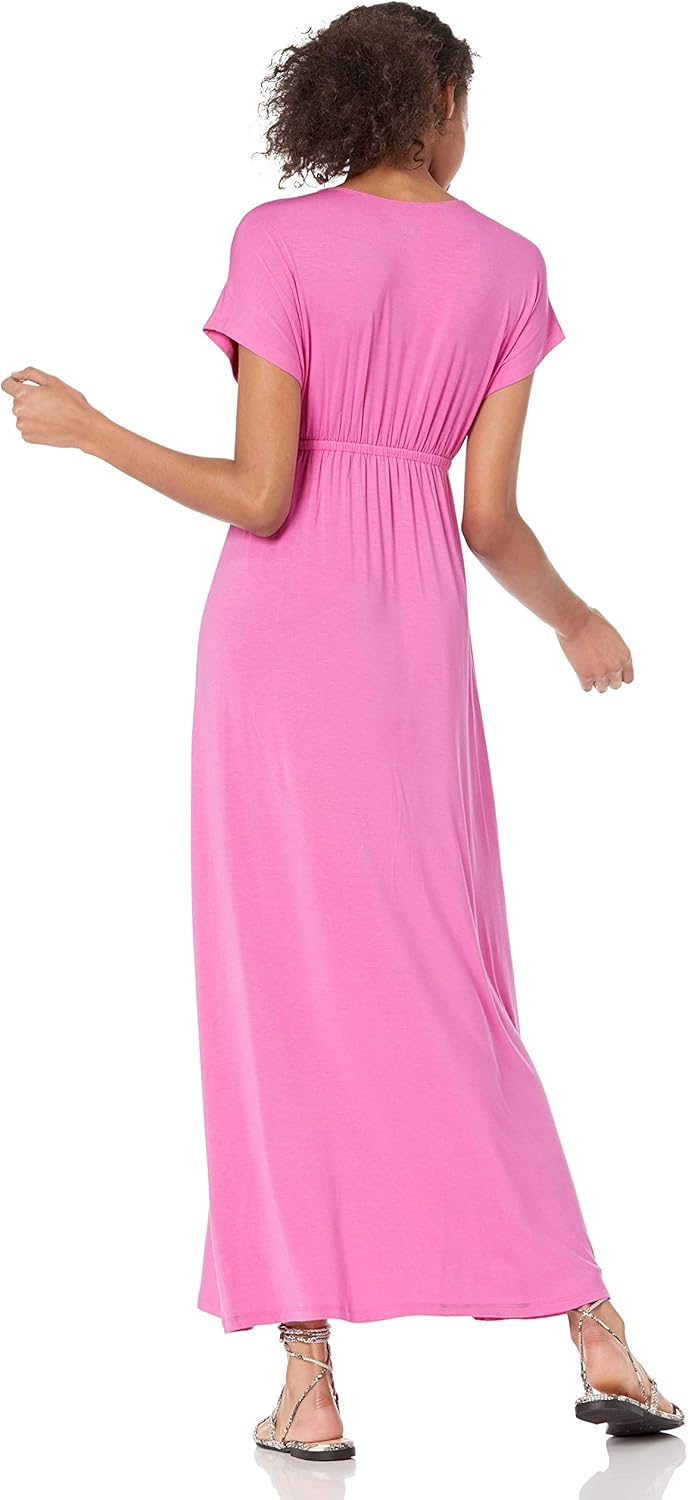 Amazon Essentials Women's Waisted Maxi Dress (Available in Plus Size)