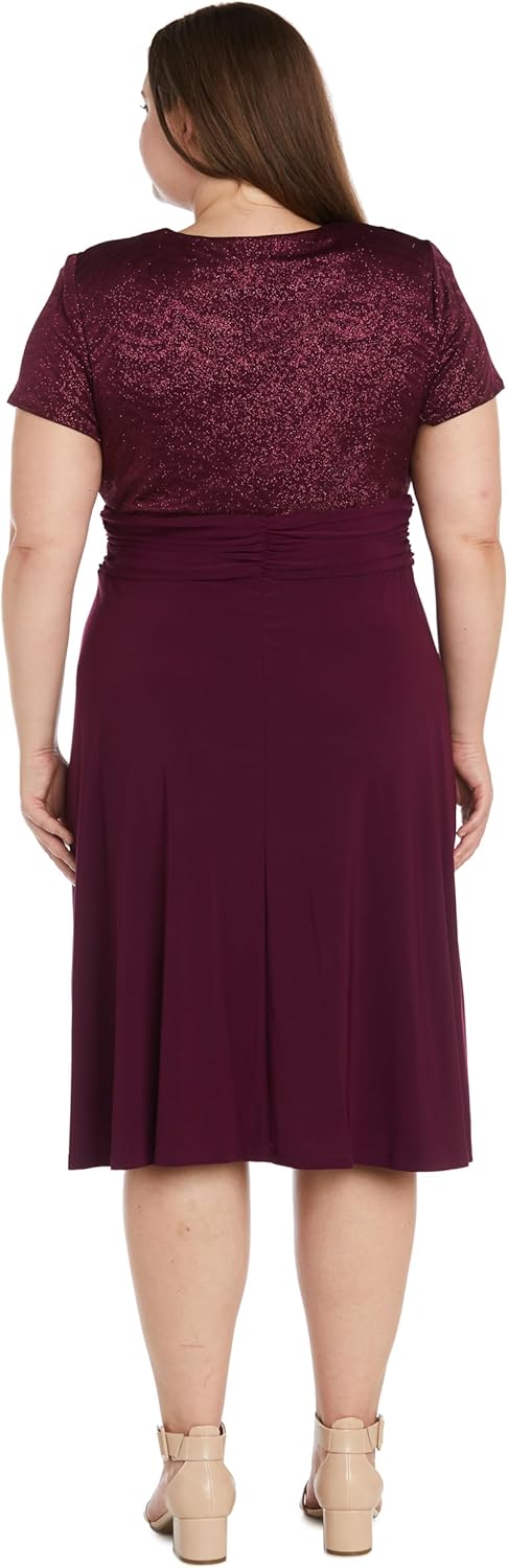 R&M Richards Women's Sparkling Wrap Dress