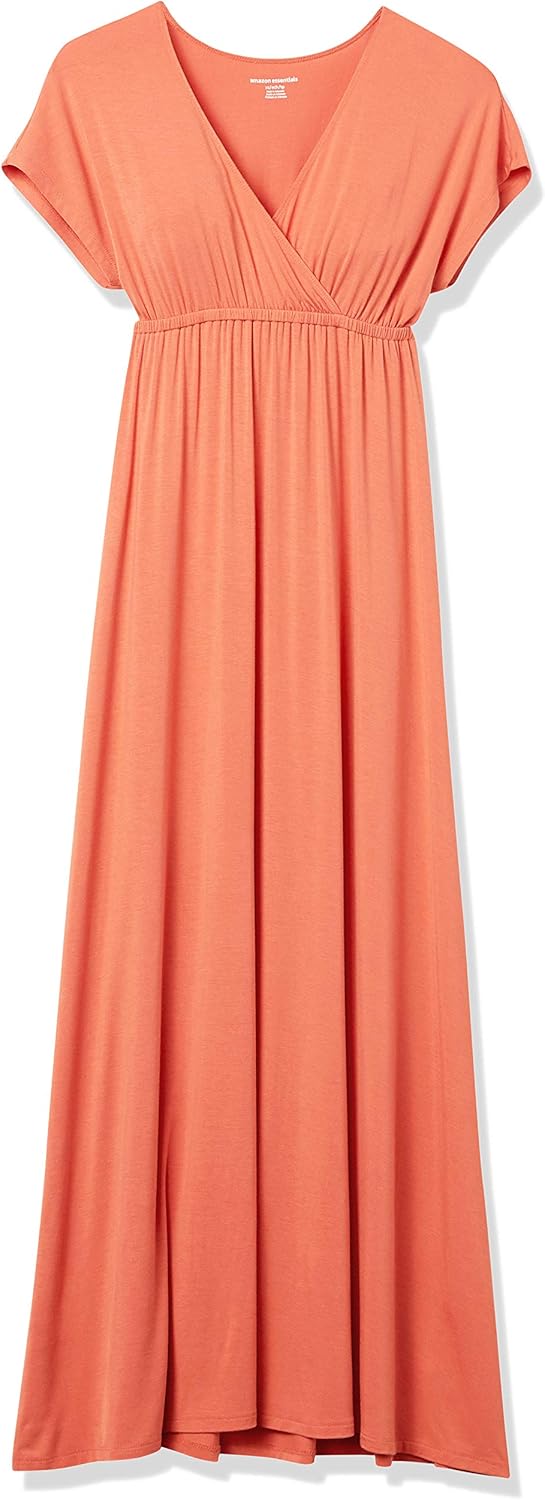 Amazon Essentials Women's Waisted Maxi Dress (Available in Plus Size)