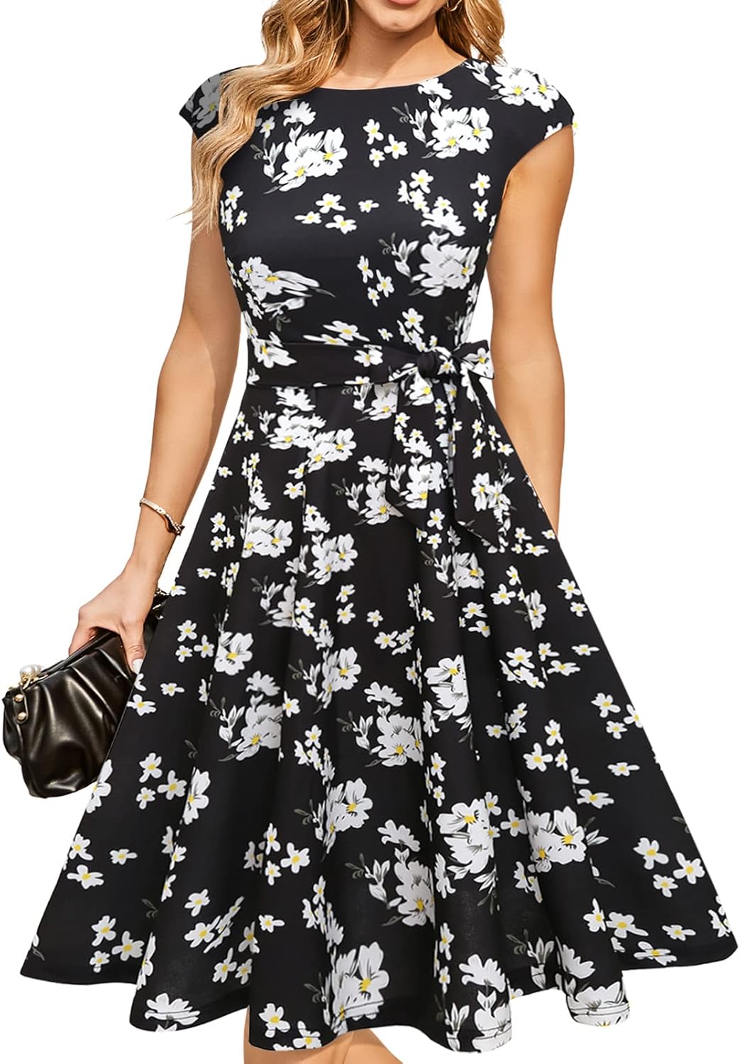 DRESSTELLS Women's Cocktail Dresses, Formal Wedding Guest Church Modest Graduation Party Prom Dress 2025