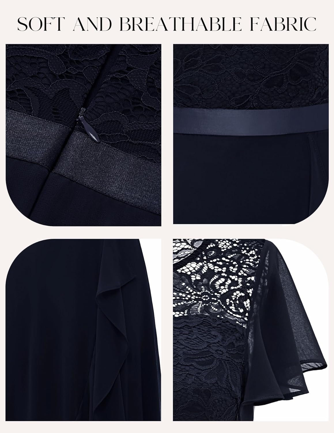 BeryLove Formal Dresses for Women 2025 Wedding Guest with Slit Cocktail Elegant Lace Long Prom Dress