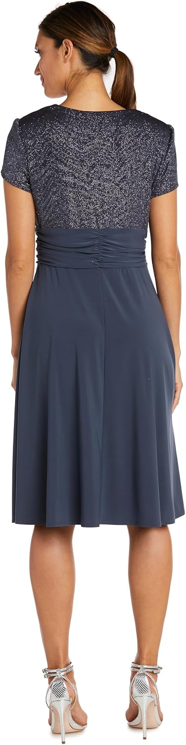 R&M Richards Women's Sparkling Wrap Dress