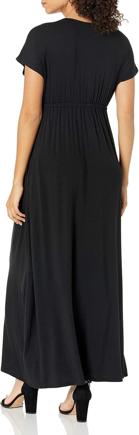 Amazon Essentials Women's Waisted Maxi Dress (Available in Plus Size)