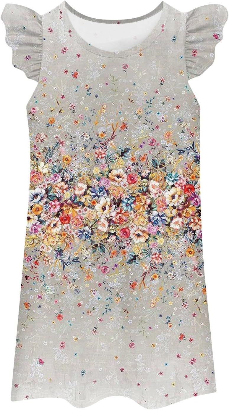 Women Easter Dresses Maxi Dresses 2025 Casual Sleeveless Floral Graceful Easter Party Elegant Easter Fashion Parade Dress