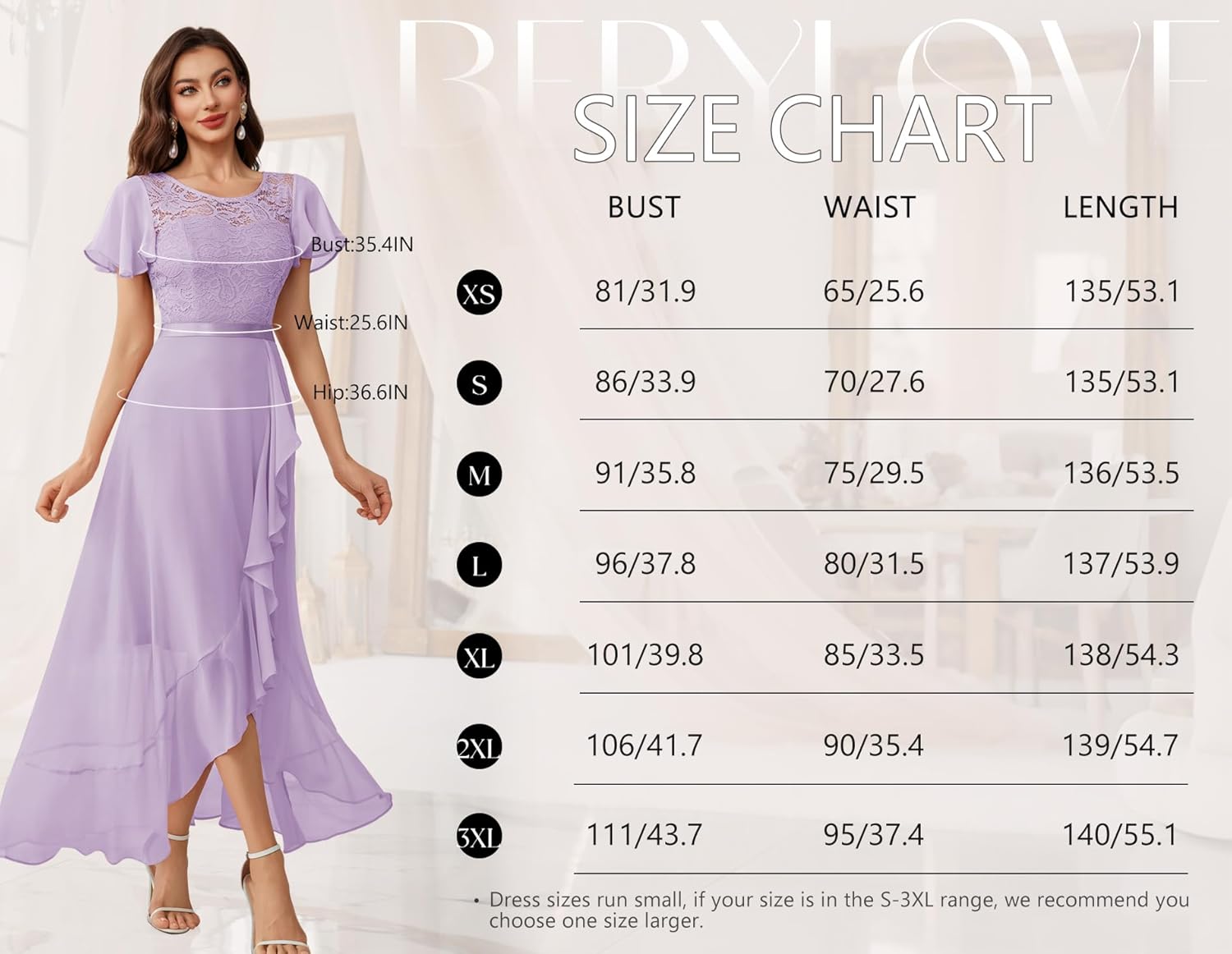 BeryLove Formal Dresses for Women 2025 Wedding Guest with Slit Cocktail Elegant Lace Long Prom Dress