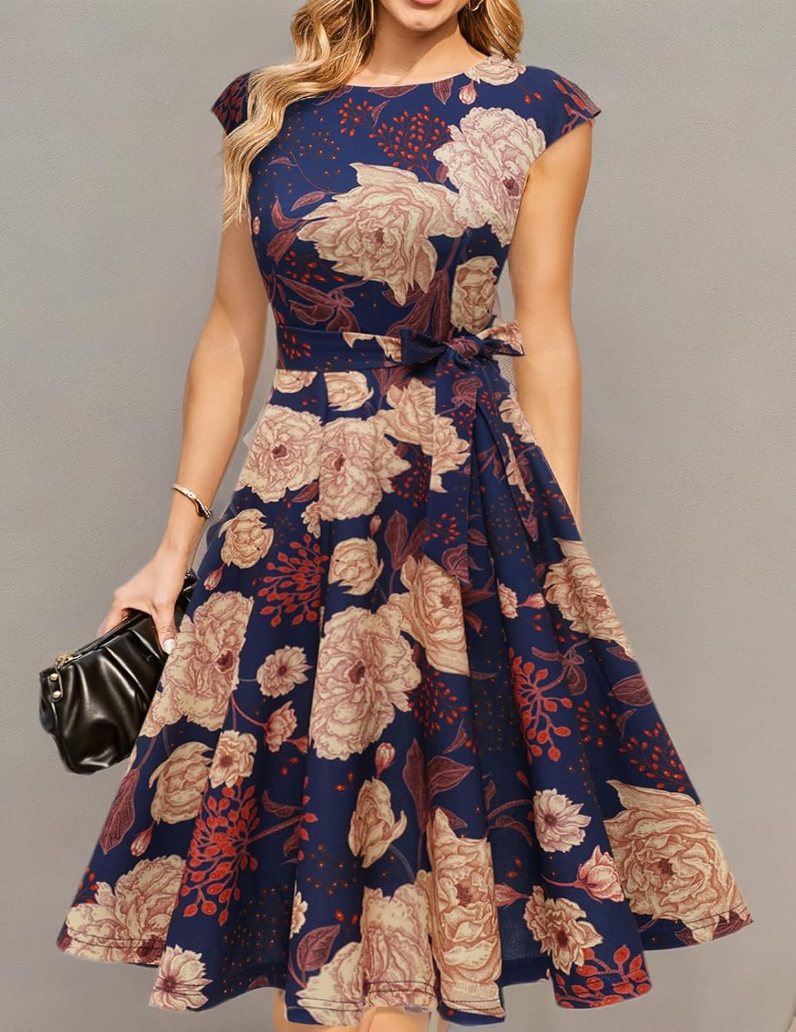 DRESSTELLS Women's Cocktail Dresses, Formal Wedding Guest Church Modest Graduation Party Prom Dress 2025