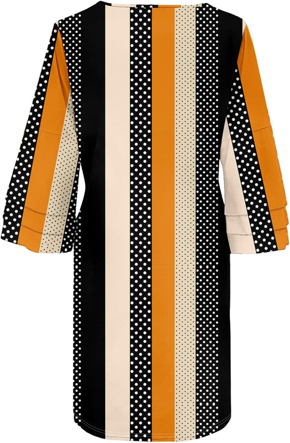 Beach Dresses for Women,2025 Summer Trendy Floral Print Boho Dress,Casual Loose V Neck Bell 3/4 Sleeve Mini Dress