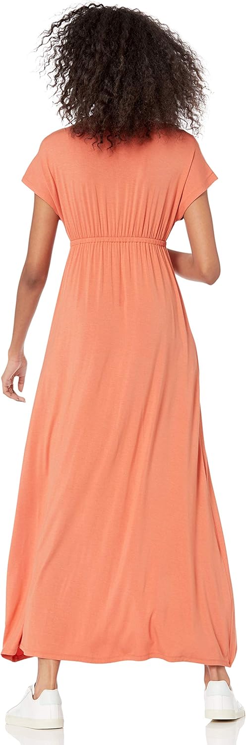 Amazon Essentials Women's Waisted Maxi Dress (Available in Plus Size)