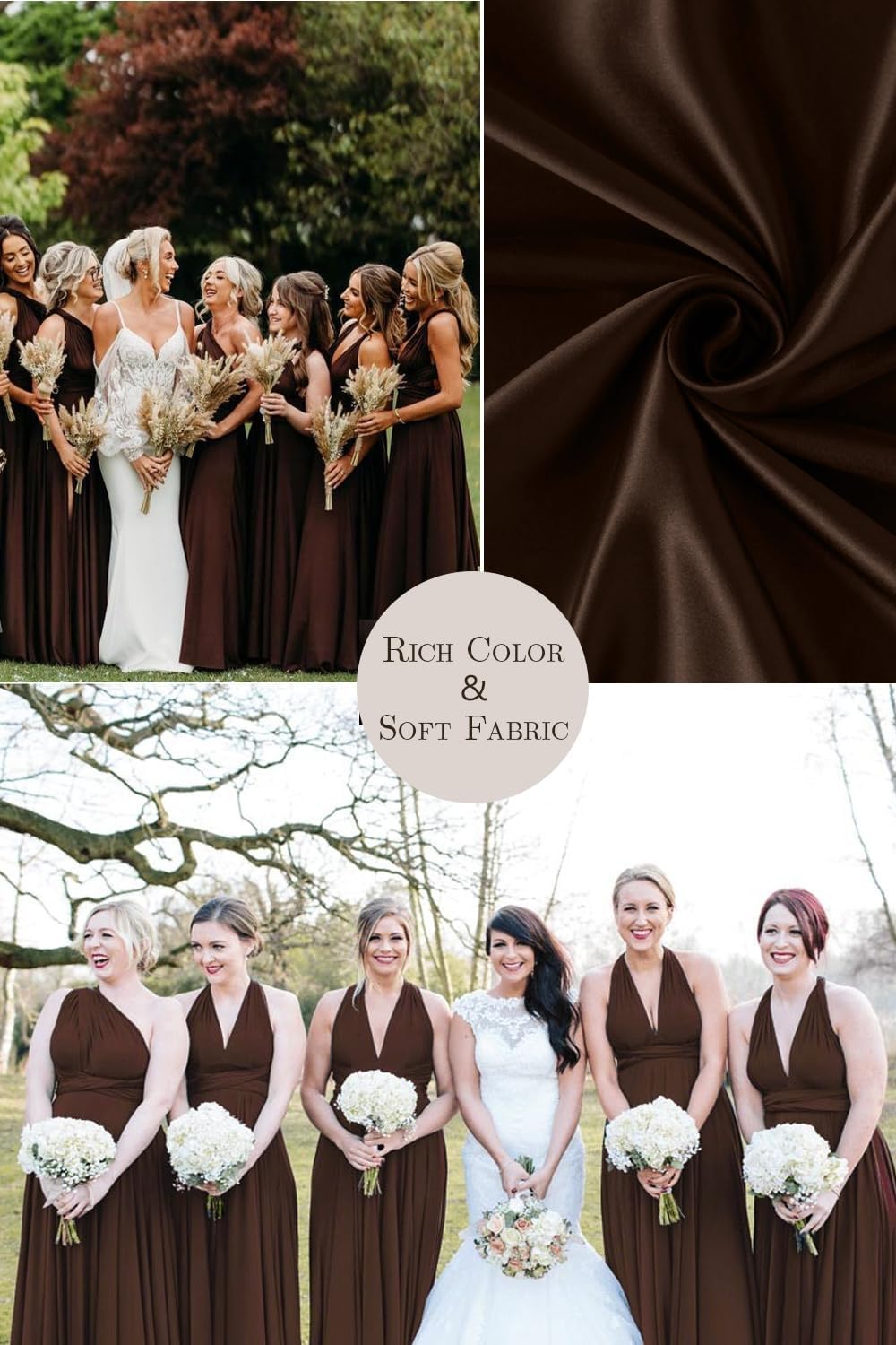 72styles Infinity Dress with Bandeau, Convertible Bridesmaid Dress, Long, Plus Size, Multi-Way Dress, Twist Wrap Dress