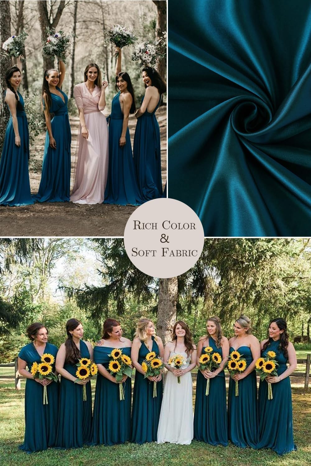 72styles Infinity Dress with Bandeau, Convertible Bridesmaid Dress, Long, Plus Size, Multi-Way Dress, Twist Wrap Dress