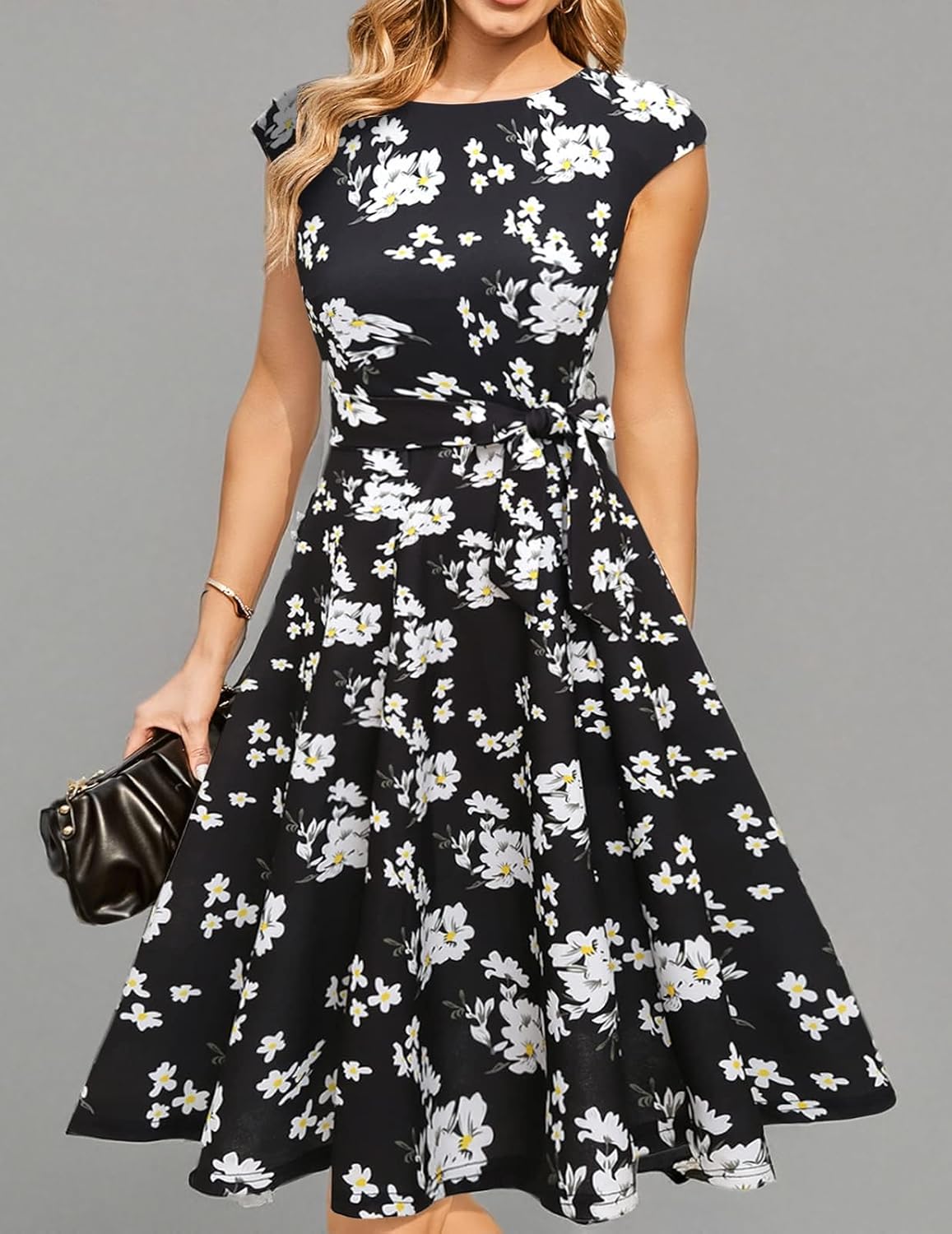 DRESSTELLS Women's Cocktail Dresses, Formal Wedding Guest Church Modest Graduation Party Prom Dress 2025