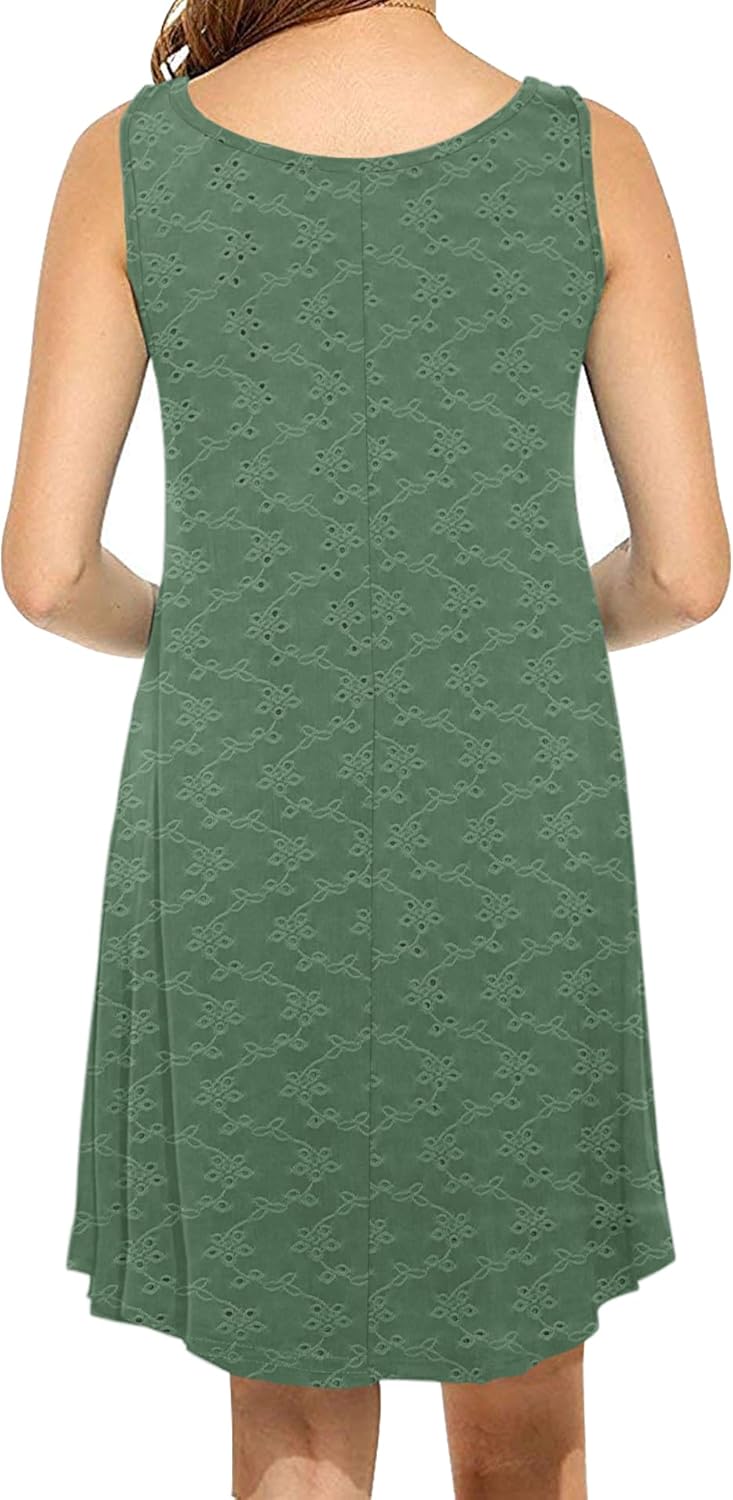MOLERANI Women's Casual Swing Simple T-Shirt Loose Dress